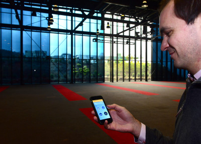 This extraordinary electronically tintable glass has been installed in the exhibition centre ahead of The FIT Show