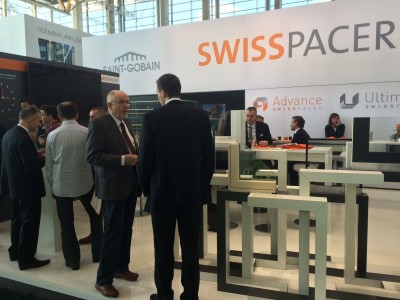Swisspacer’s busy stand at Fensterbau in March
