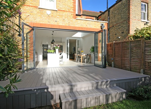 Ecodek’s wood polymer composite decking board system was one of the products added to the Epwin Group display at The Building Centre
