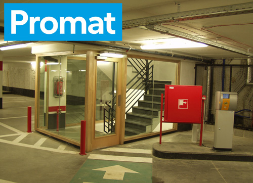 A fire door which incorporates fire protection solutions from Promat UK, offering the client assured protection that the door will perform as it should in the event of a fire.