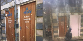 Fire doors exceeding legal requirement by 70%