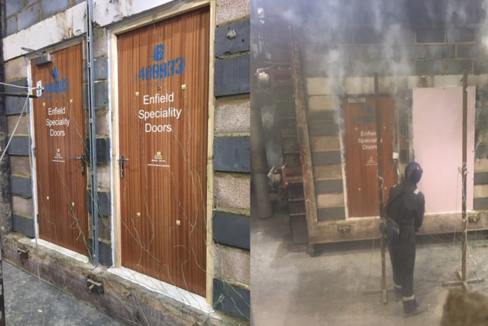 Fire doors exceeding legal requirement by 70% Fire doors exceeding legal requirement by 70%