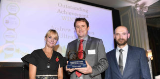 Left to Right: C&O Awards host, Louise Minchin, Ultraframe’s Andrew Thomson, Made For Trade’s Chris Wann